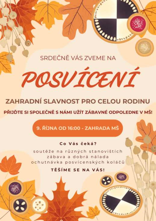 Posvícení v MŠ - náhradní termín