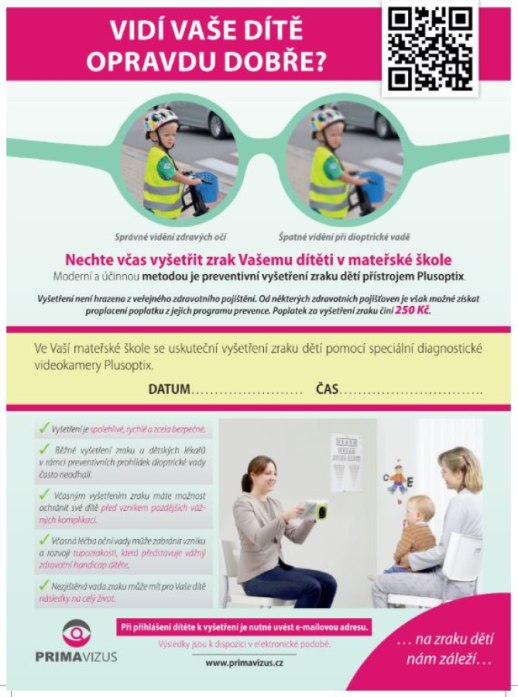 Vyšetření zraku PrimaVizus