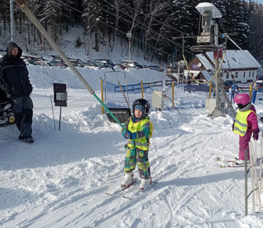 Lyžařská školička - 3. den 8.2.2023