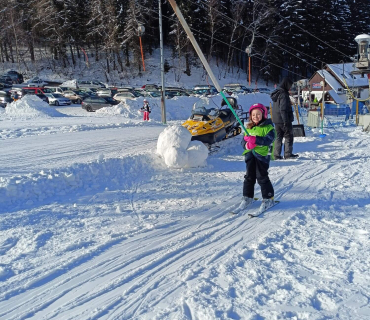 Lyžařská školička - 3. den 8.2.2023