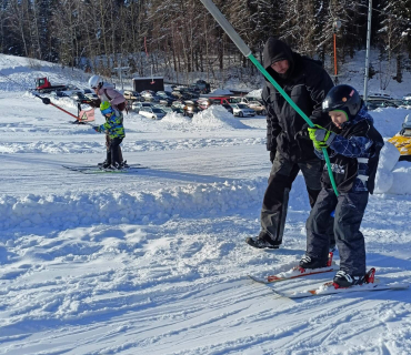 Lyžařská školička - 3. den 8.2.2023