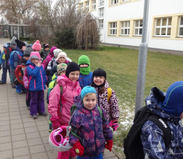 Lyžařská školička - 1. den 6.2.2023