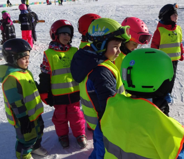 Lyžařská školička - 1. den 6.2.2023