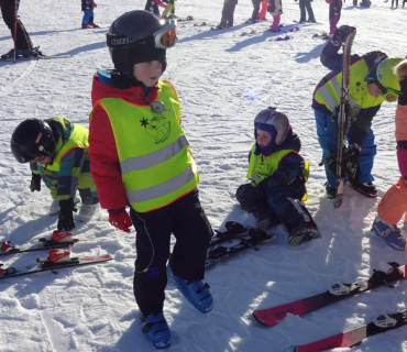 Lyžařská školička - 1. den 6.2.2023