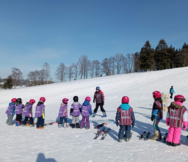 Lyžařská školička - 1. den 6.2.2023