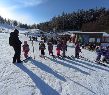 Lyžařská školička - 1. den 6.2.2023
