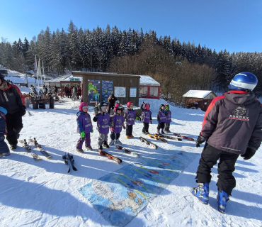 Lyžařská školička - 1. den 6.2.2023