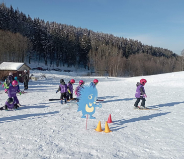 Lyžařská školička - 1. den 6.2.2023