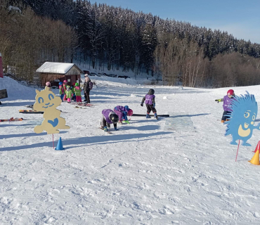 Lyžařská školička - 1. den 6.2.2023
