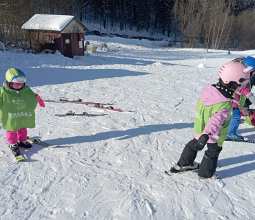 Lyžařská školička - 1. den 6.2.2023