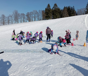 Lyžařská školička - 1. den 6.2.2023