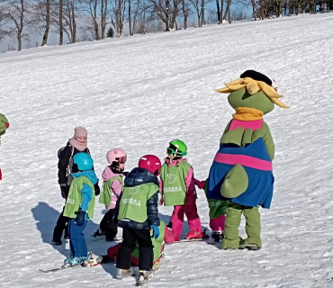 Lyžařská školička - 1. den 6.2.2023