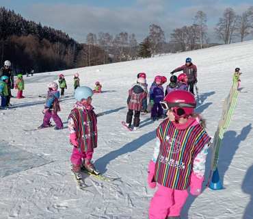 Lyžařská školička - 1. den 6.2.2023