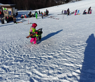Lyžařská školička - 1. den 6.2.2023