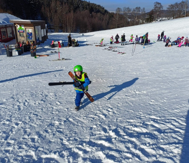 Lyžařská školička - 1. den 6.2.2023