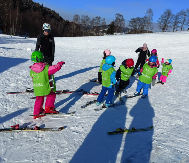 Lyžařská školička - 1. den 6.2.2023